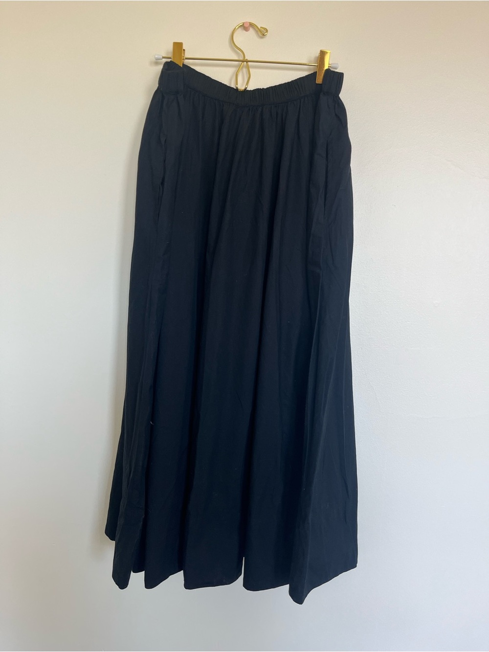 Free People Black Gathered Full Skirt - Picture 5 of 6